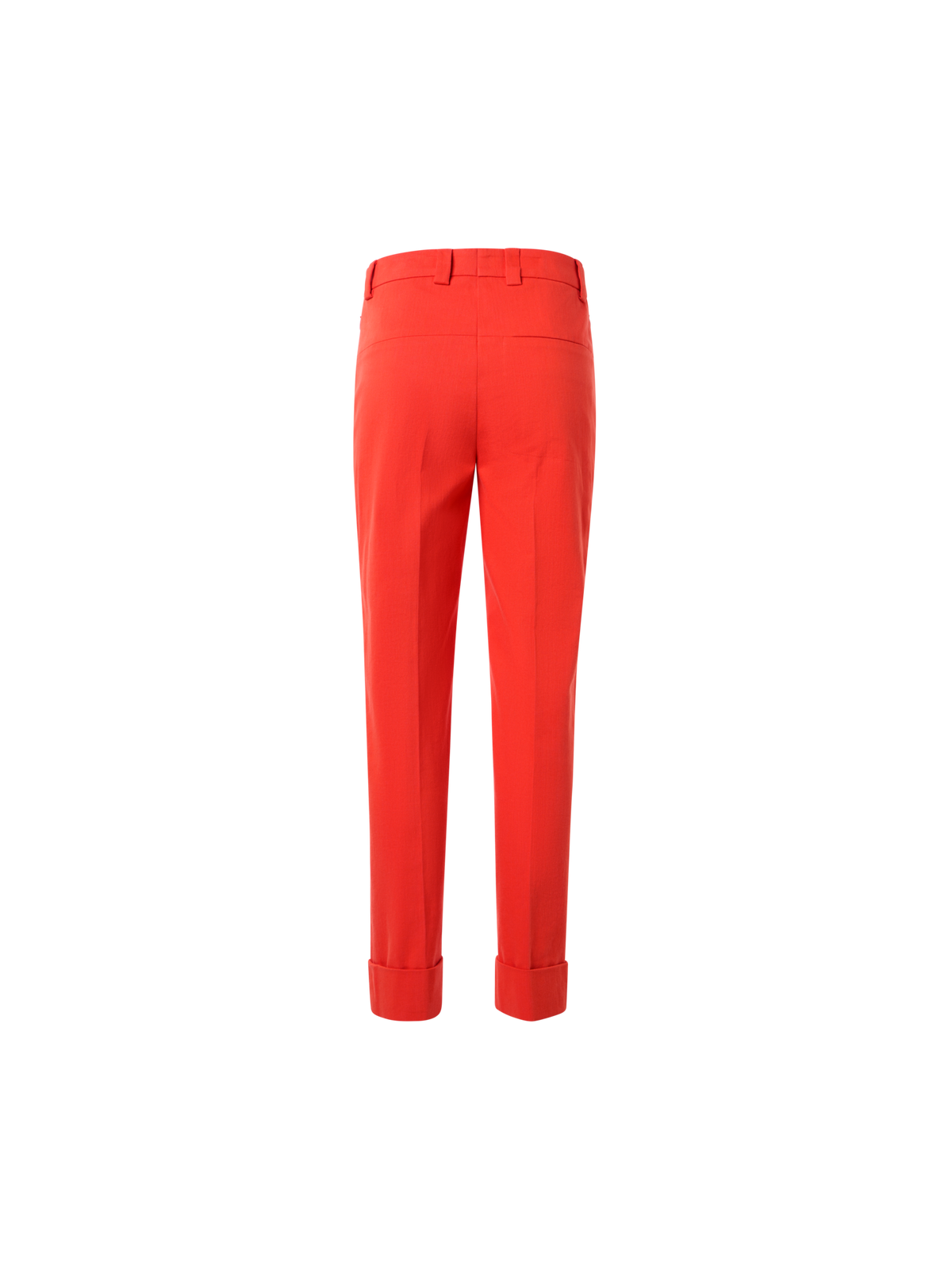 Designer Maxima Tapered Cotton Denim Pants - red