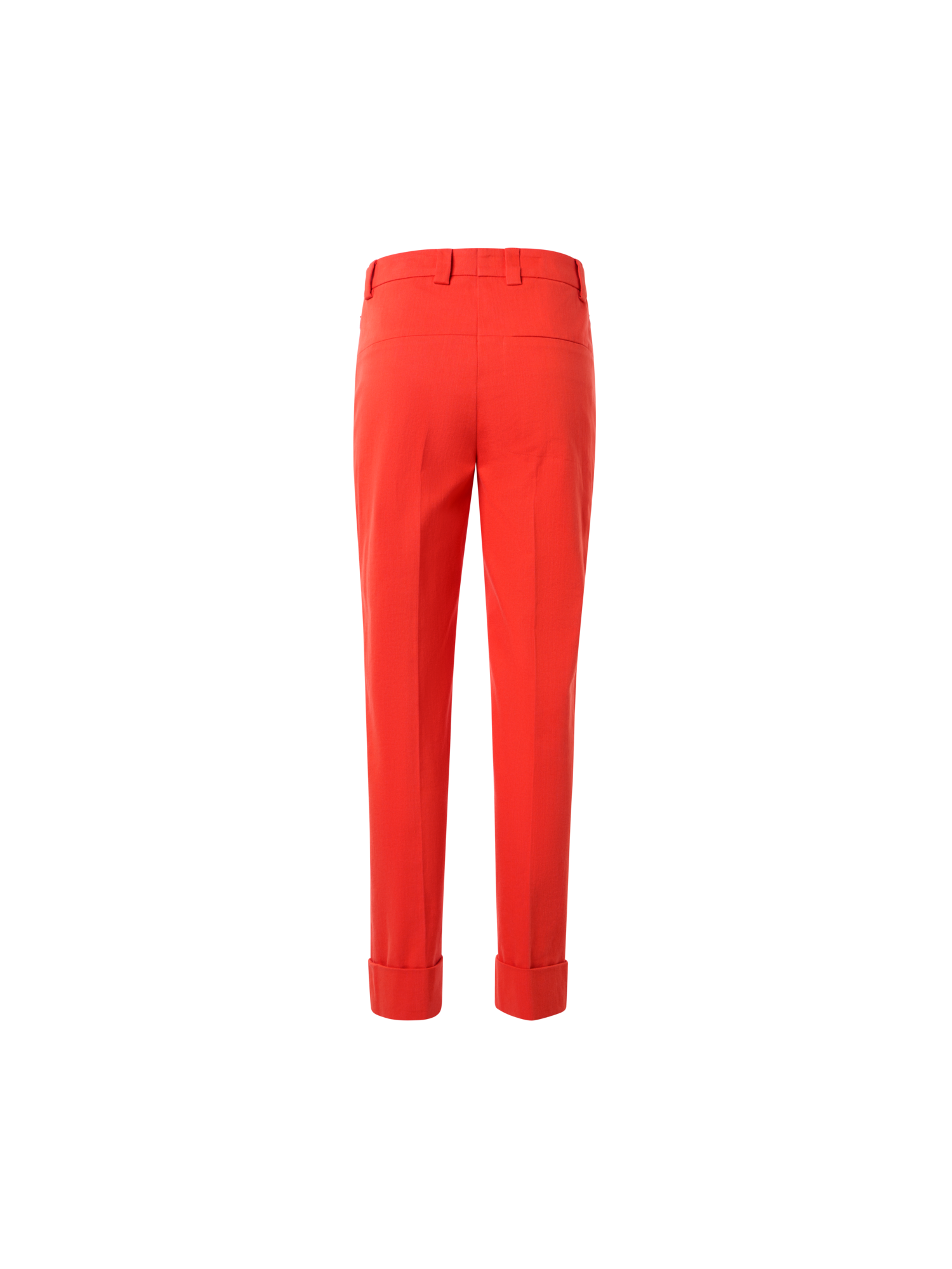 Designer Maxima Tapered Cotton Denim Pants - red