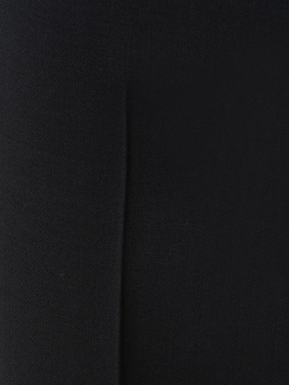 Designer Slim Wool Double-Face Pants - neutral - black