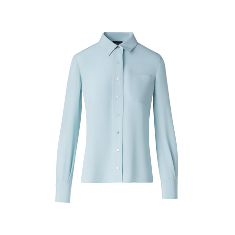 Taillierte Seidenbluse