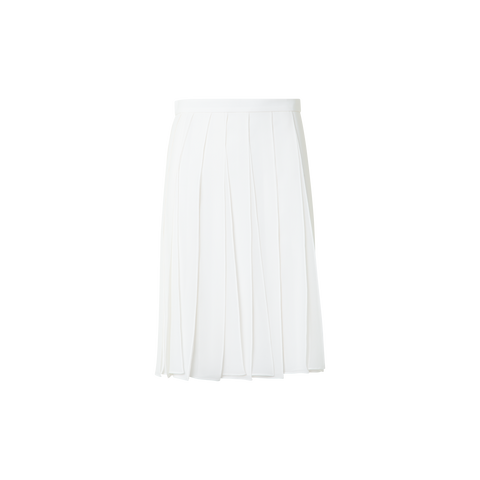 Short Silk Skirt with Flowing Ribbons