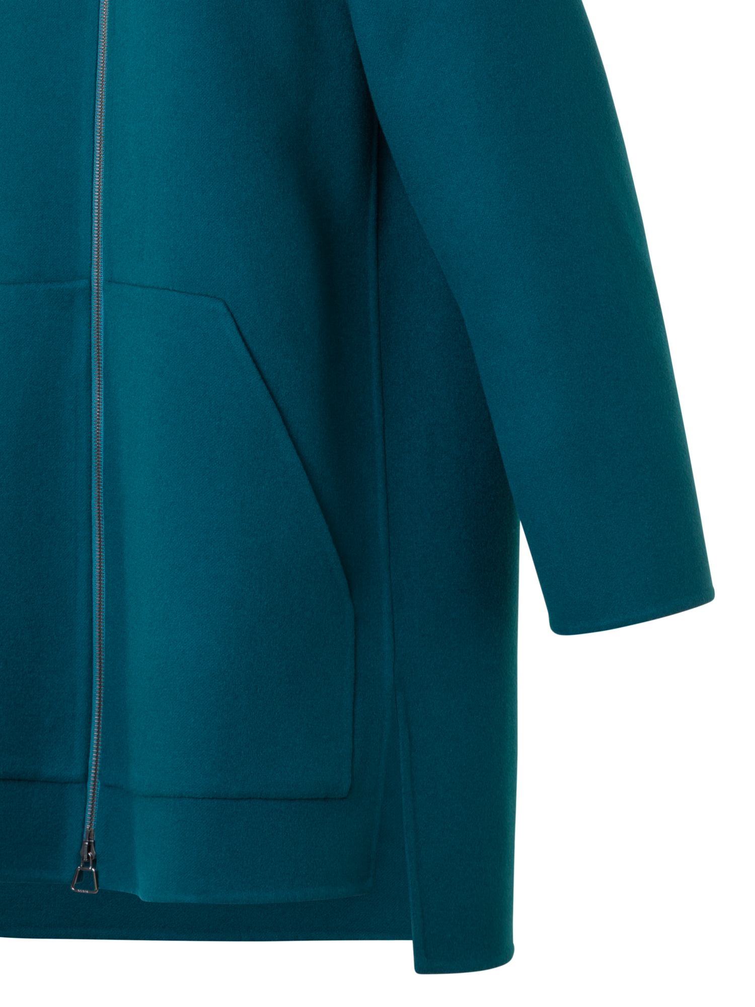Designer Short Cashmere Double-Face Coat - green