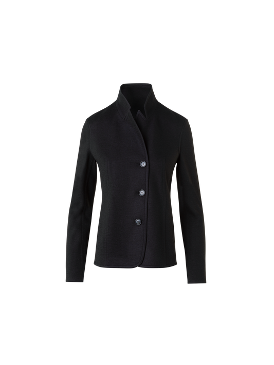 Designer Jacket in Cashmere Jersey - black - neutral