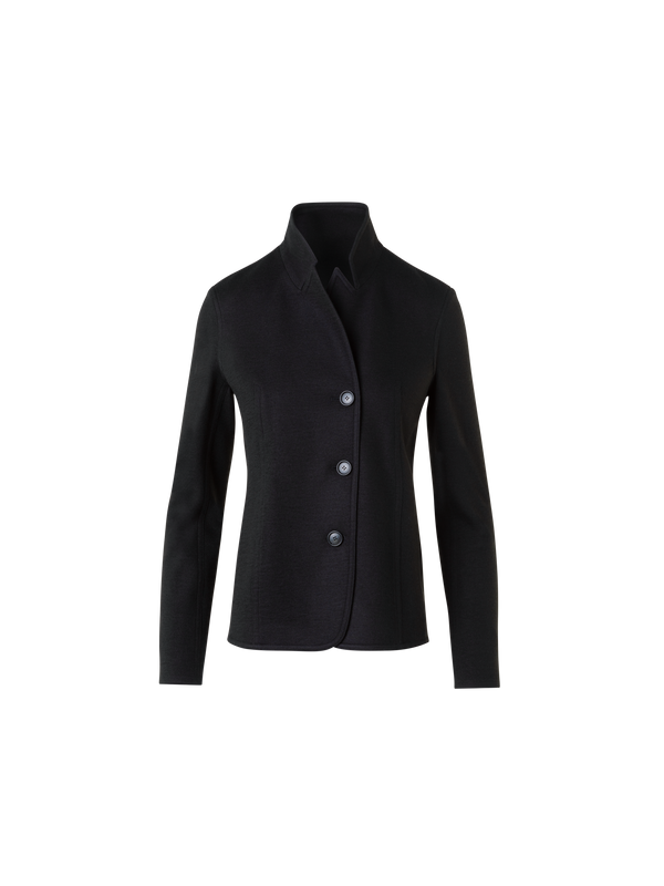 Designer Jacket in Cashmere Jersey - black - neutral