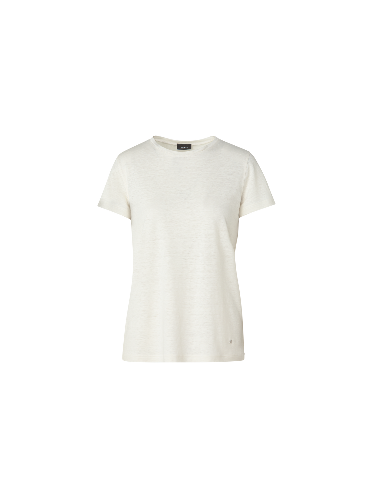Designer Linen Jersey T-Shirt - ecru - white
