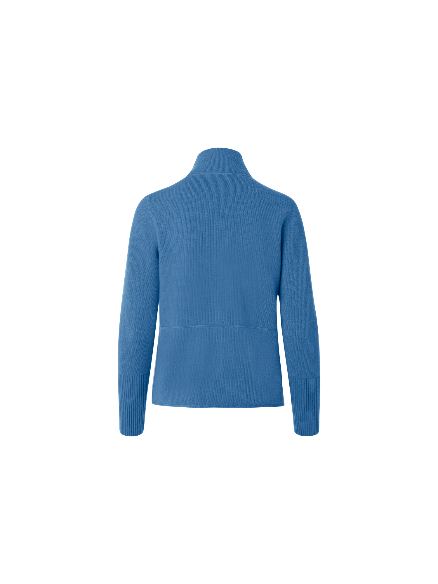 Designer Pure Cashmere Knit Cardigan - blue