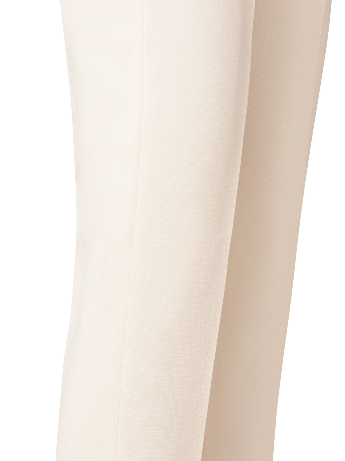 Designer Slim Wool-Double Face Pants - neutral - ecru - white