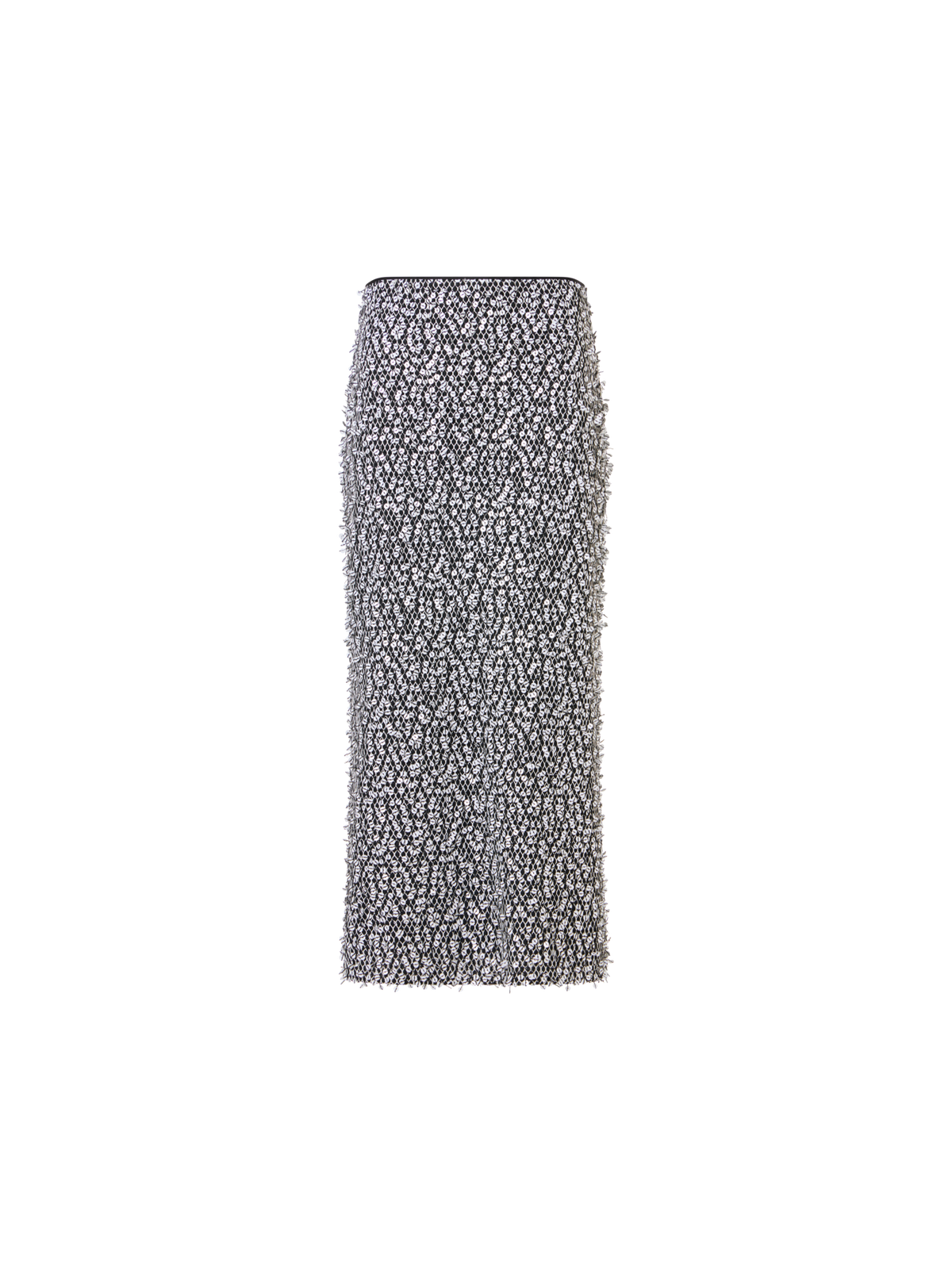 Designer Sequin Midi Tube Skirt - multicolor