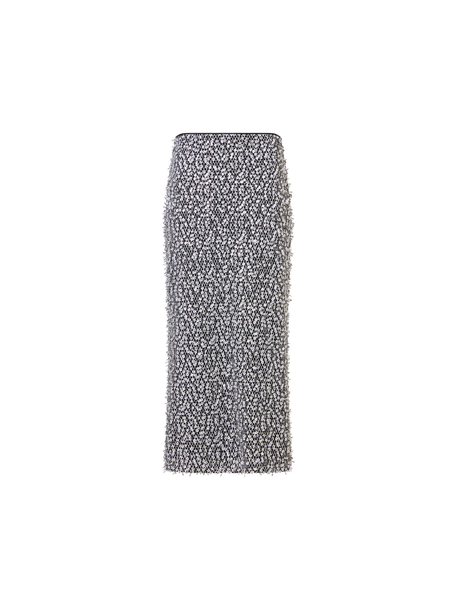 Designer Sequin Midi Tube Skirt - multicolor