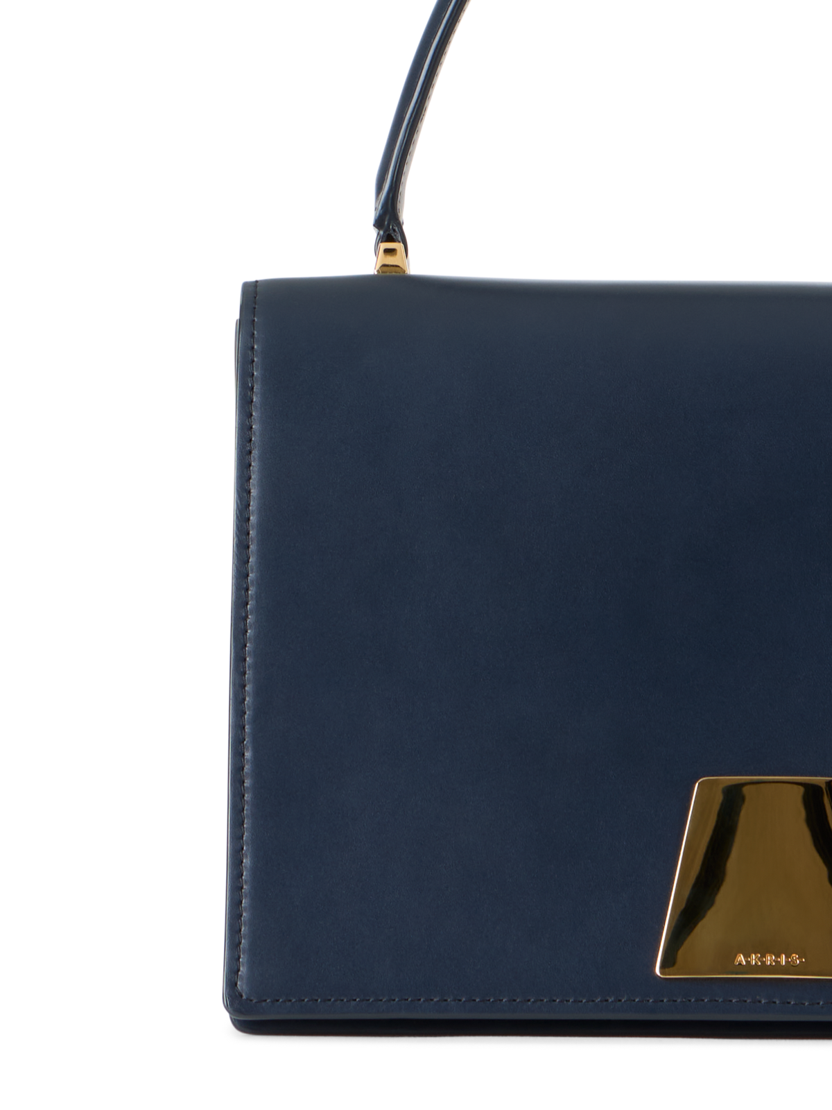 Designer Alice Medium Top Handle Bag - navy - blue - neutral