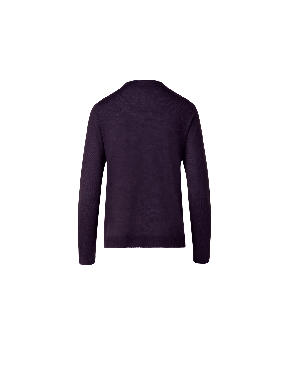 Designer Crew Neck Cashmere Silk Sweater - purple