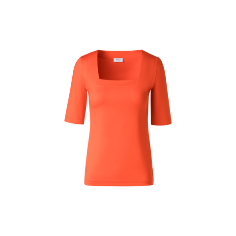T-Shirt mit quadratischem Ausschnitt