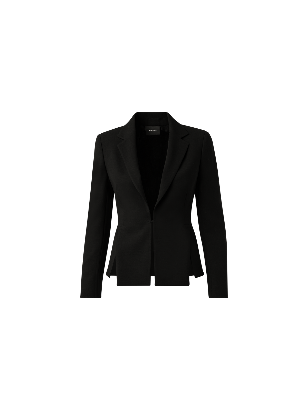 Designer Wool Double-Face Jacket - black