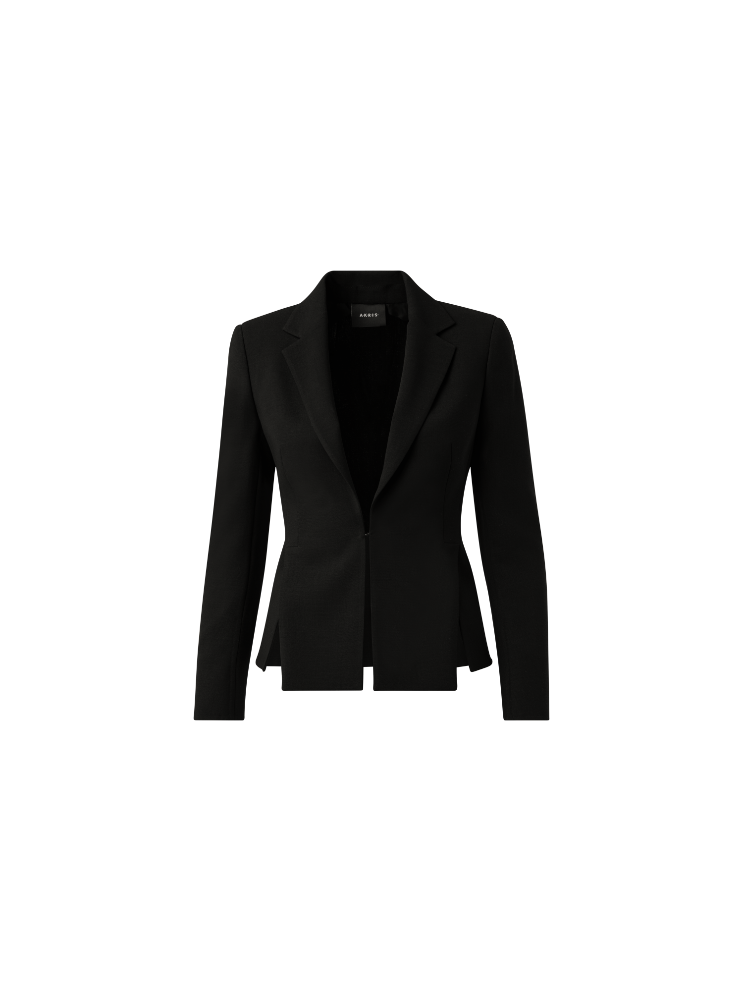 Designer Wool Double-Face Jacket - black