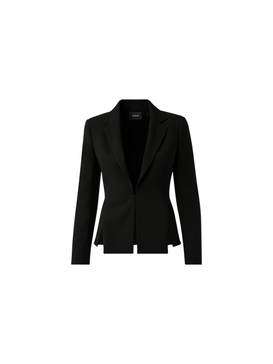 Designer Wool Double-Face Jacket - black
