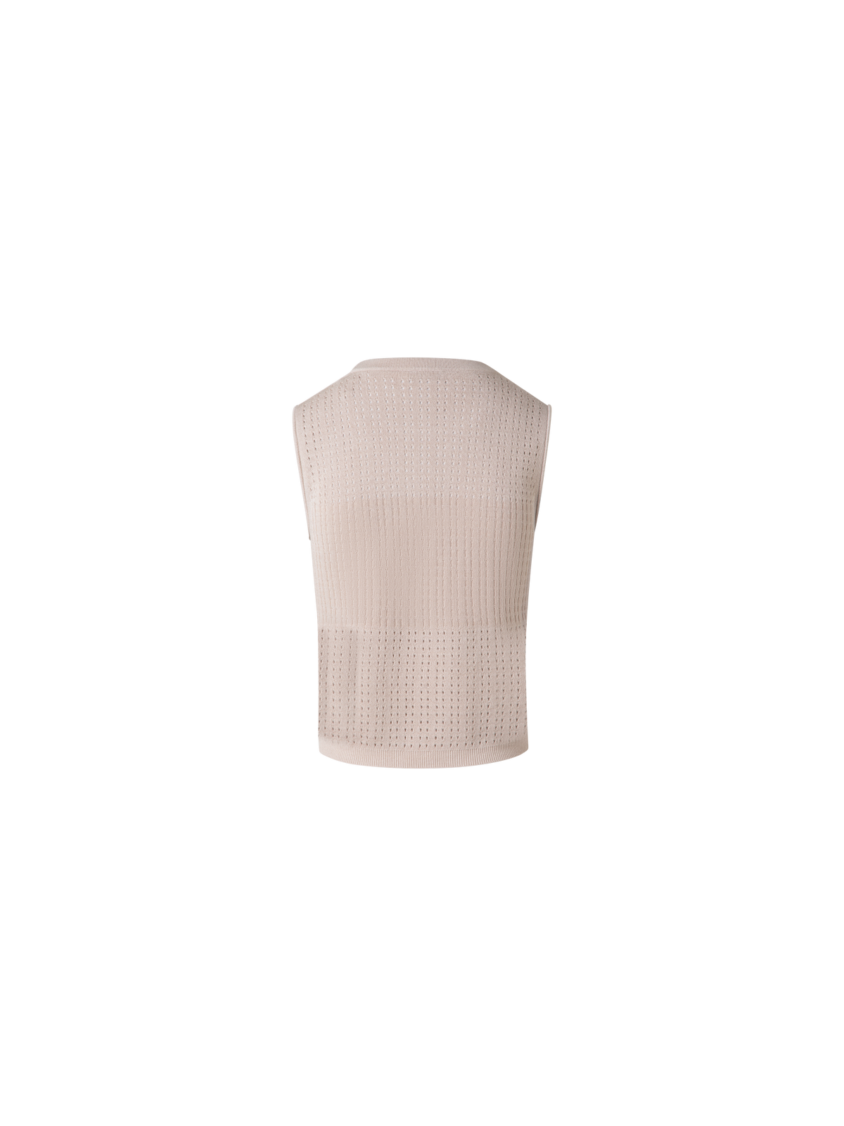 Designer Knit Top in Silk Cotton Ajouré - neutral - pastel - beige