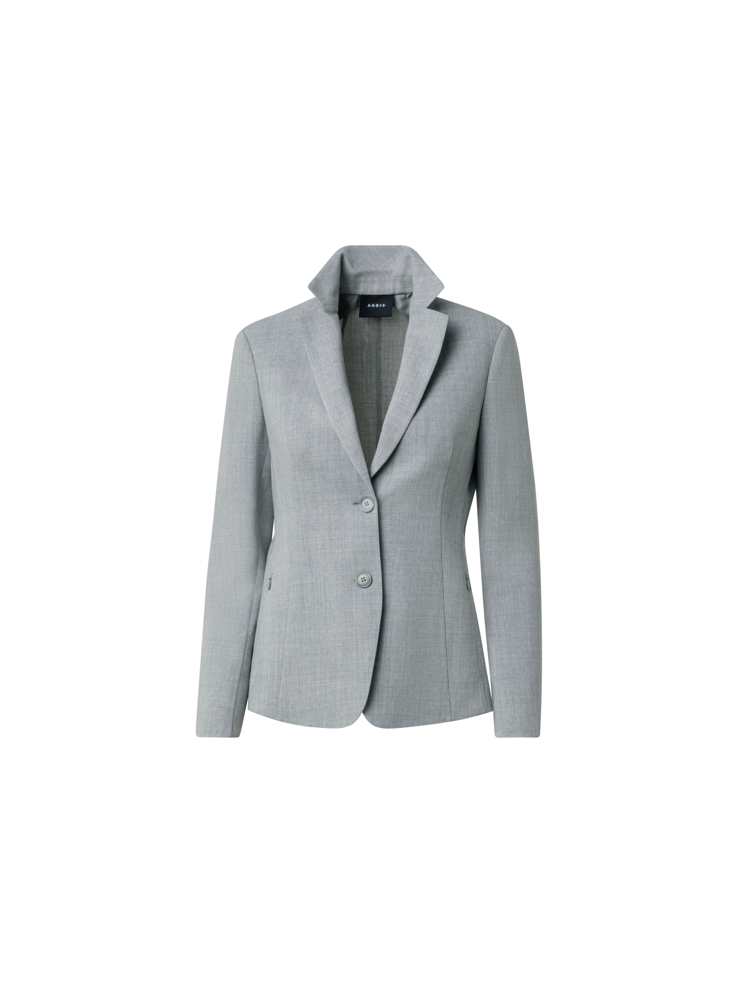 Designer Jacket from Wool Double-Face Stretch - grey