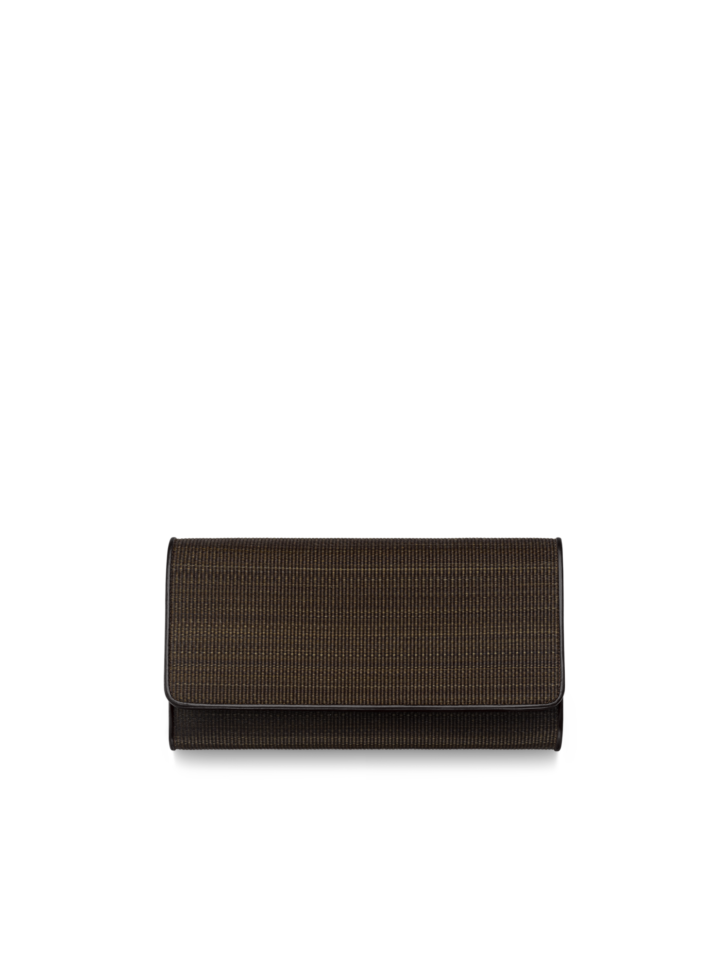 Designer Long Wallet in Horsehair - brown