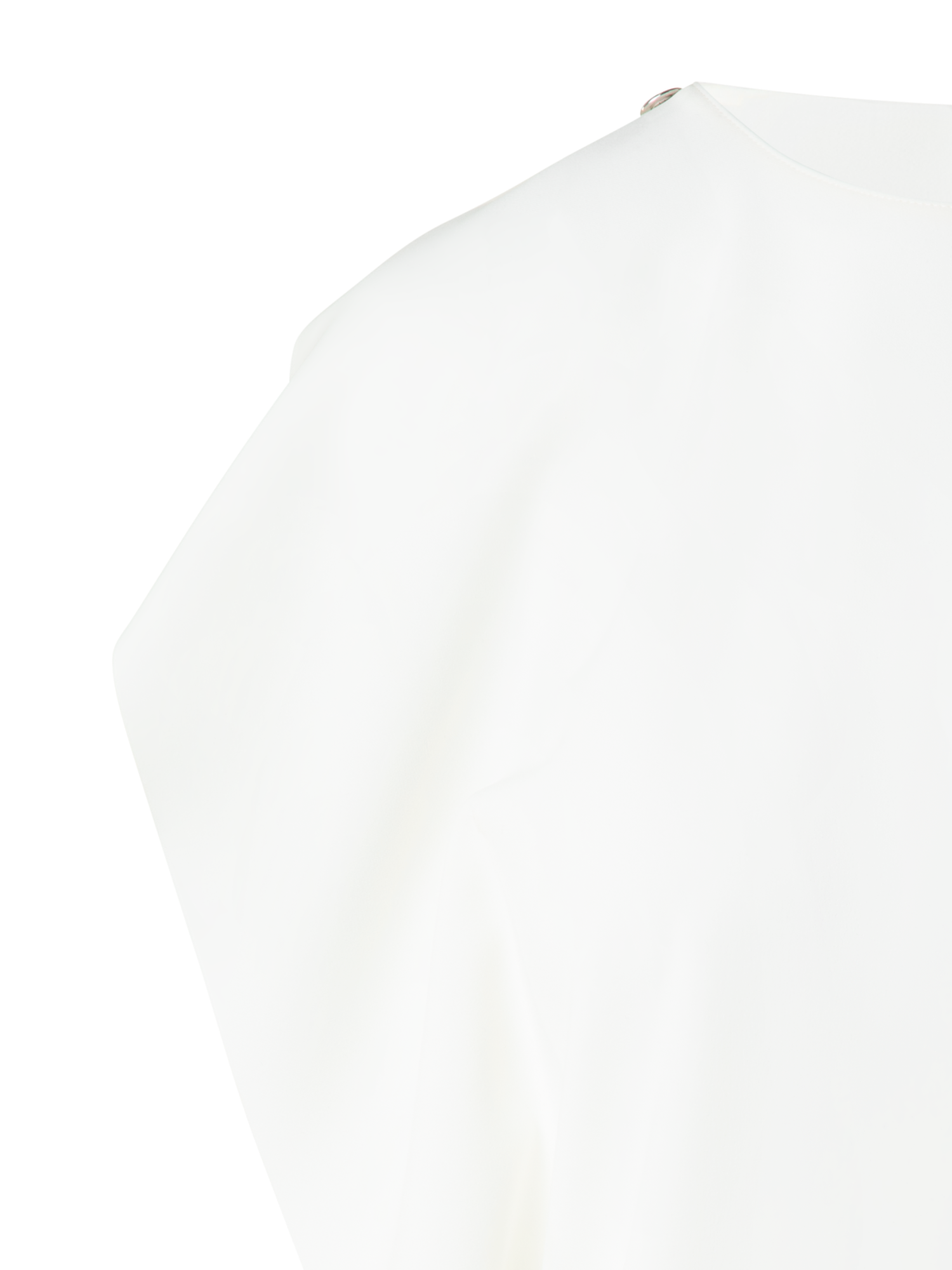 Designer Off-Shoulder Draped Laser Cut Blouse - neutral - ecru - white