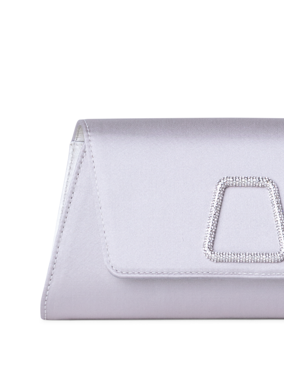 Designer Anouk Mini Trapezoid Clutch - blue - grey - silver - pink