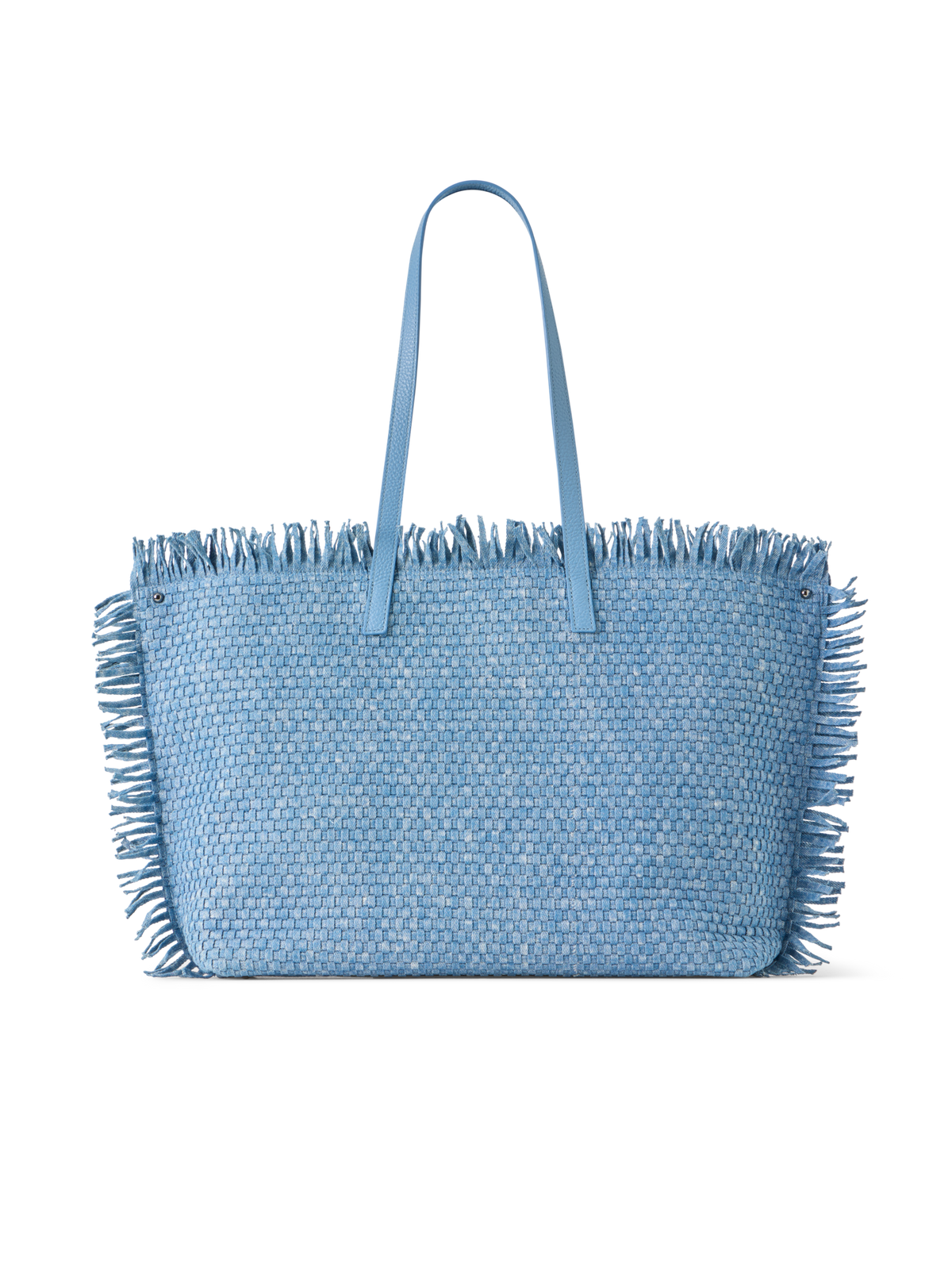 Designer Ai Medium Shoulder Tote - blue