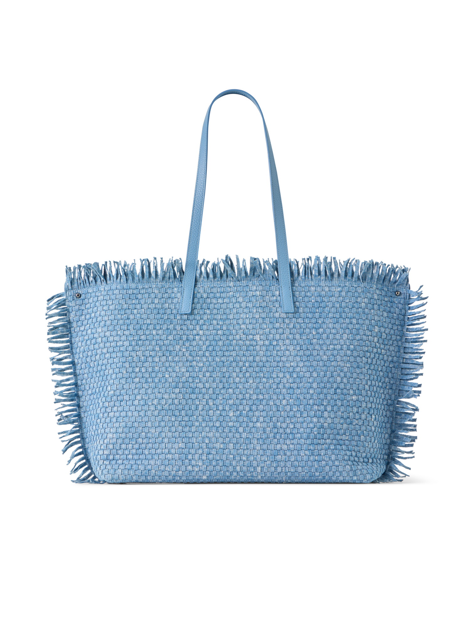 Designer Ai Medium Shoulder Tote - blue