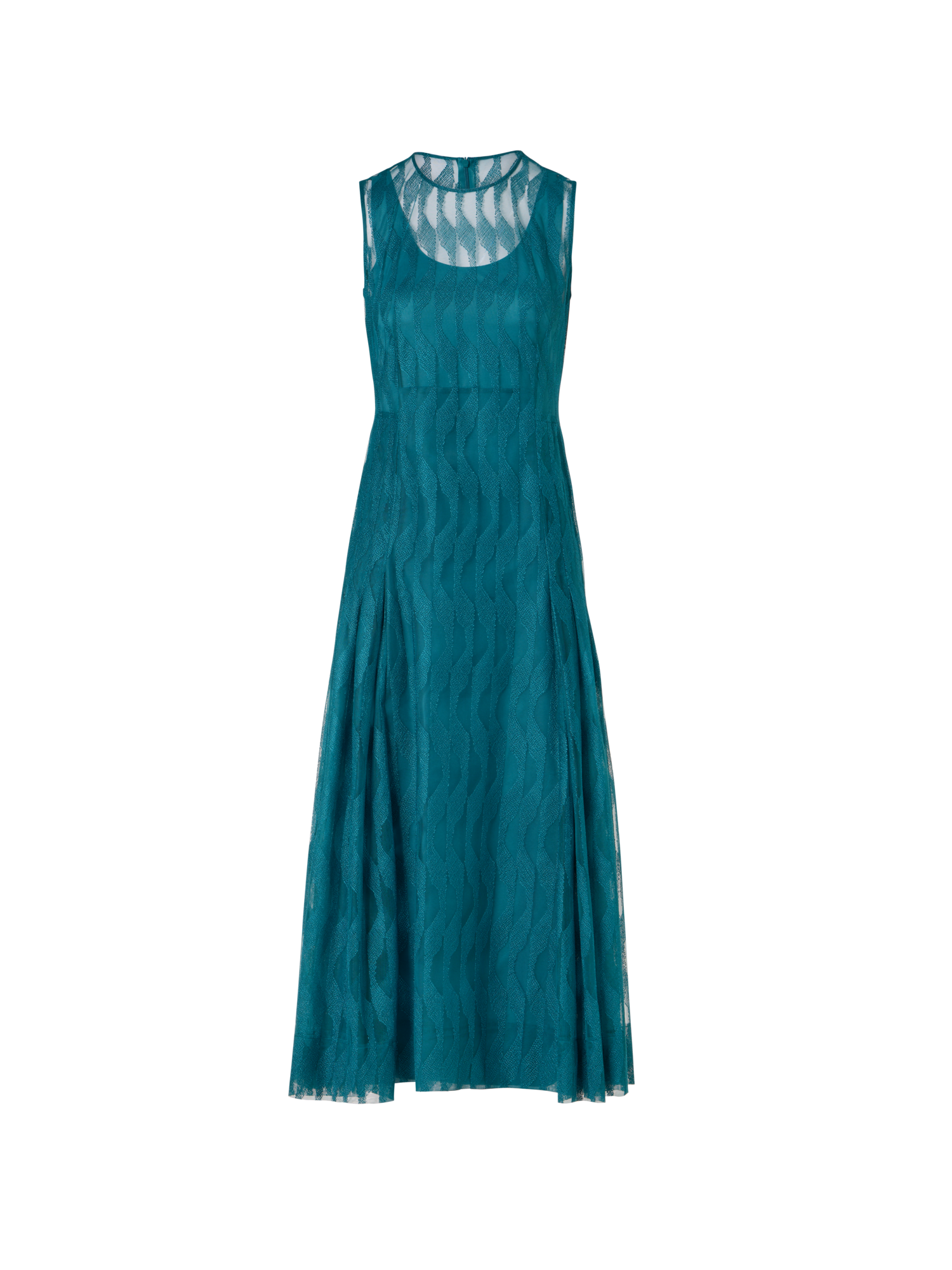Designer Sleeveless High Plains Midi Dress - green