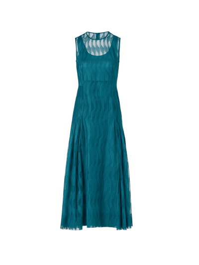 Designer Sleeveless High Plains Midi Dress - green