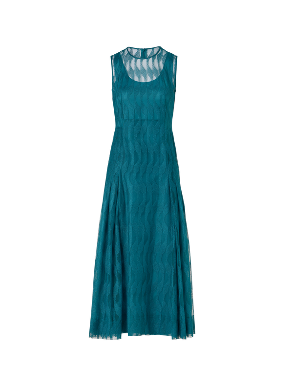 Designer Sleeveless High Plains Midi Dress - green