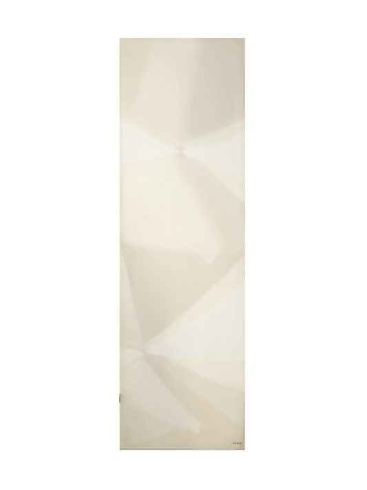 Designer Cotton Silk Scarf with Chiaroscuro Print - neutral - pastel - grey - beige