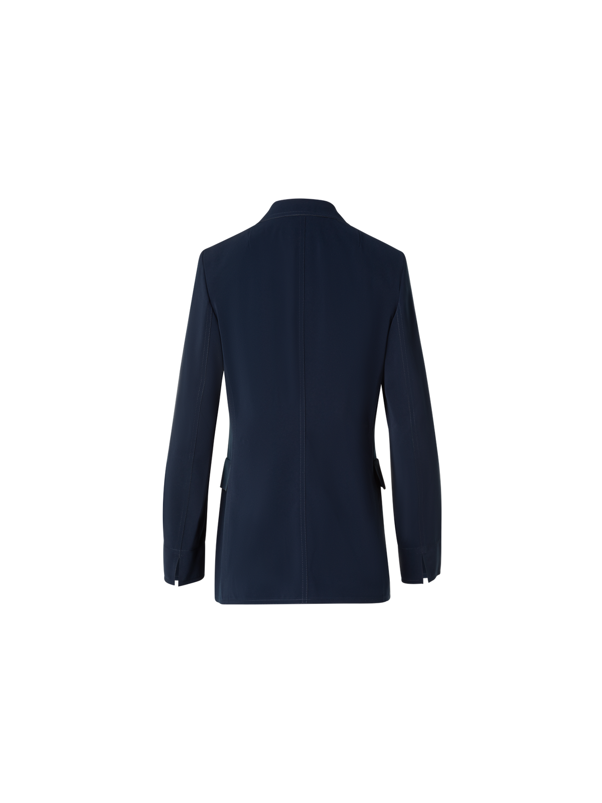 Designer Travel-Friendly Laser Cut Boyfriend Blazer - navy - blue