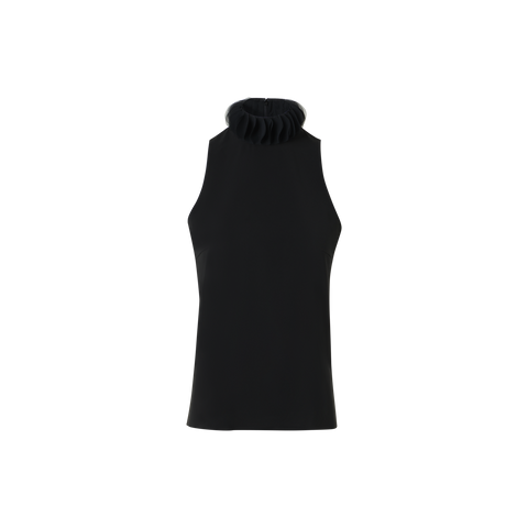 3D Dot Lasercut Crêpe Top