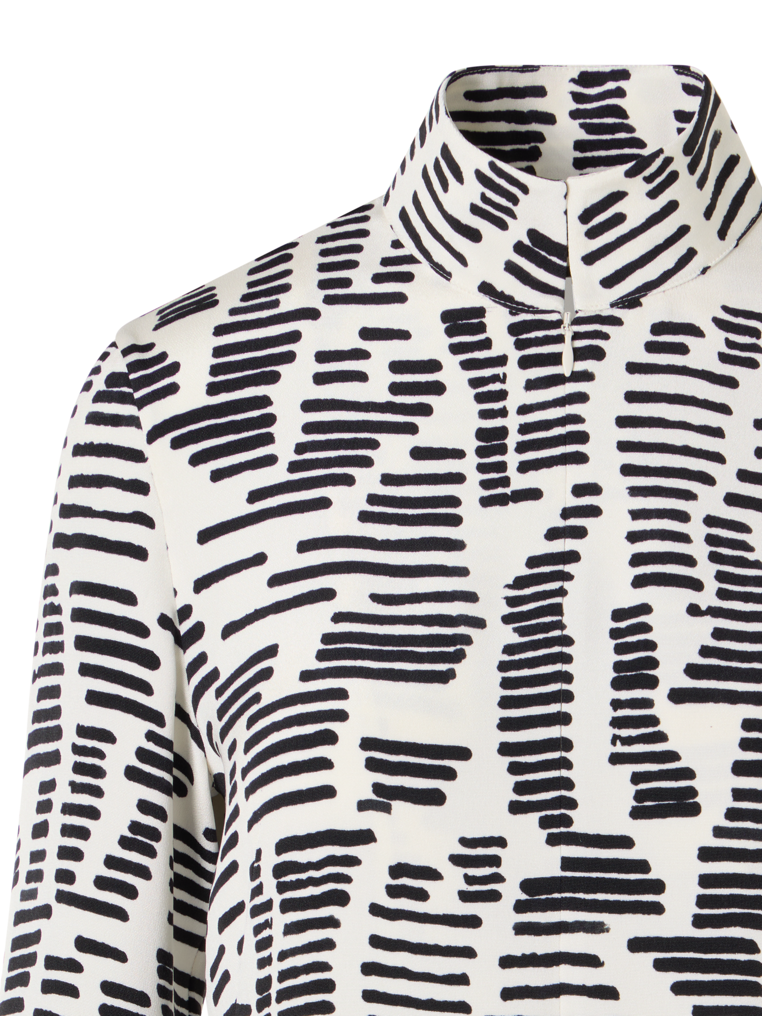 Designer Long-Sleeve Dance Movement Tunic Blouse - multicolor