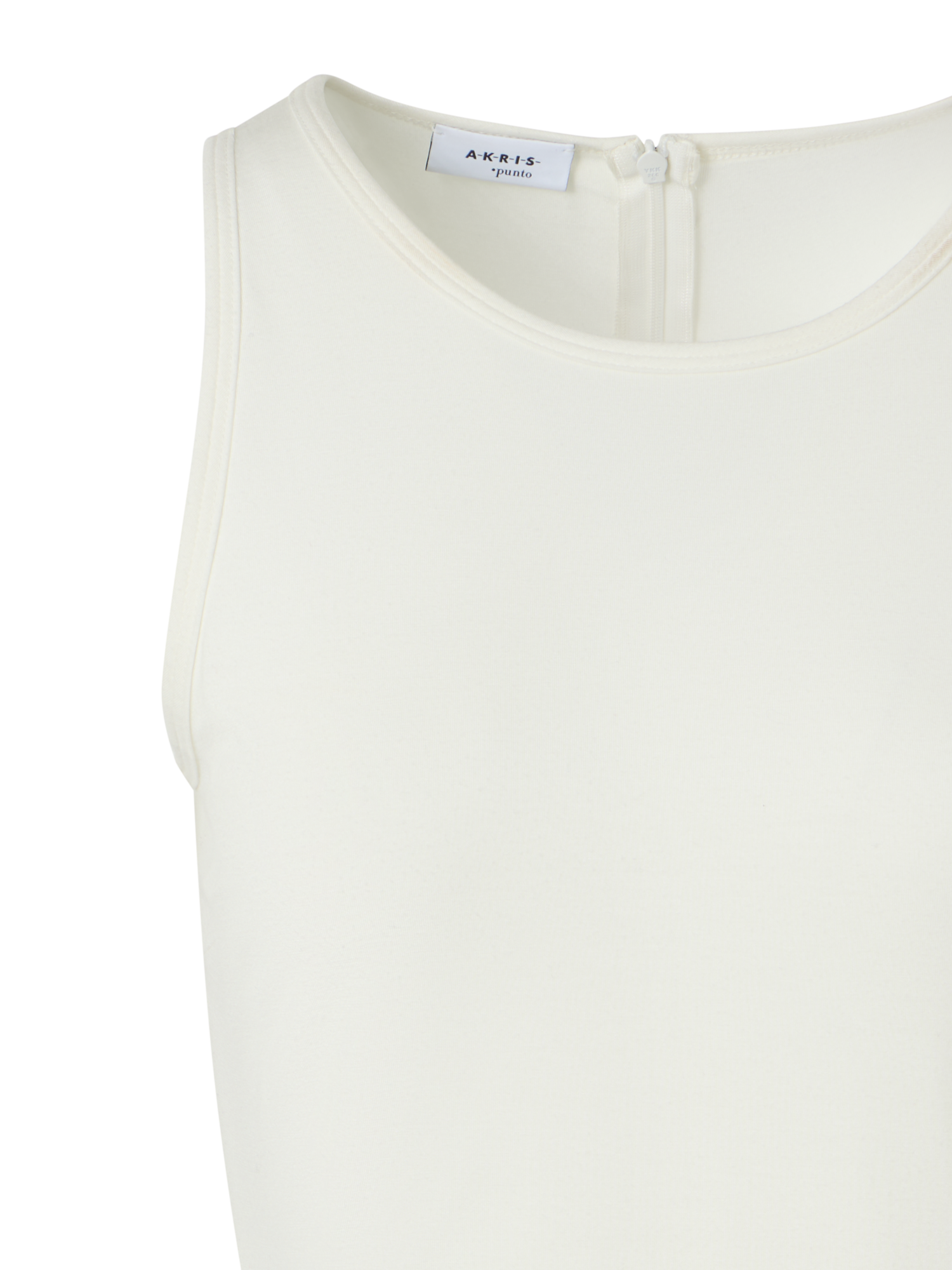 Designer Fitted Speedo Top in Stretch Modal Jersey - ecru