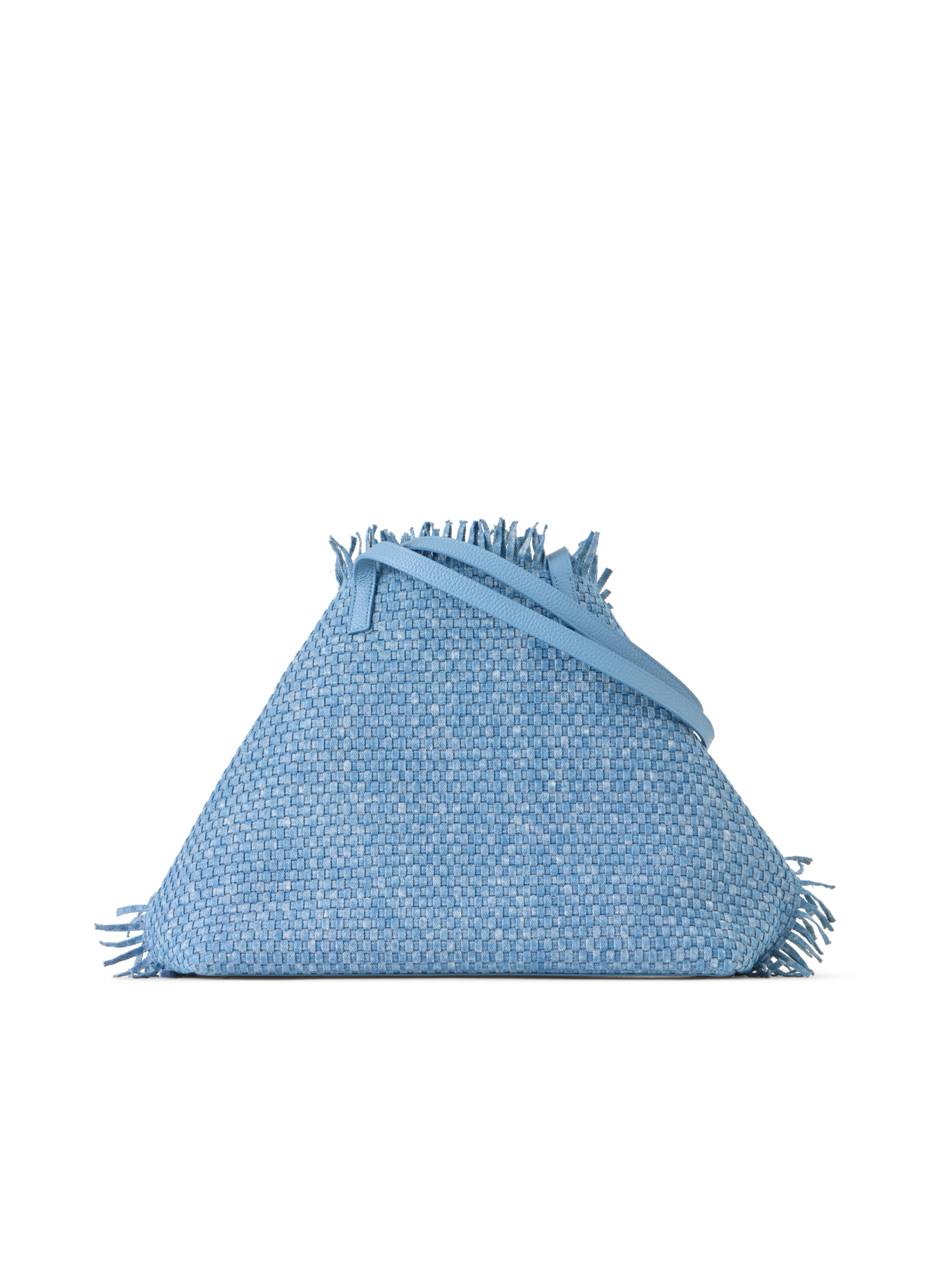 Designer Ai Medium Shoulder Tote - blue