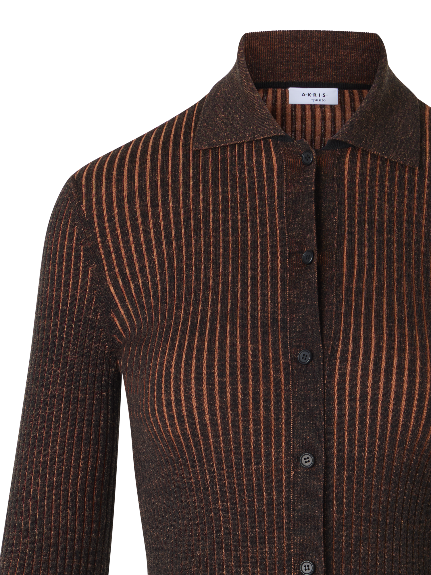 Designer Long-Sleeve Merino Wool Knit Sweater - multicolor