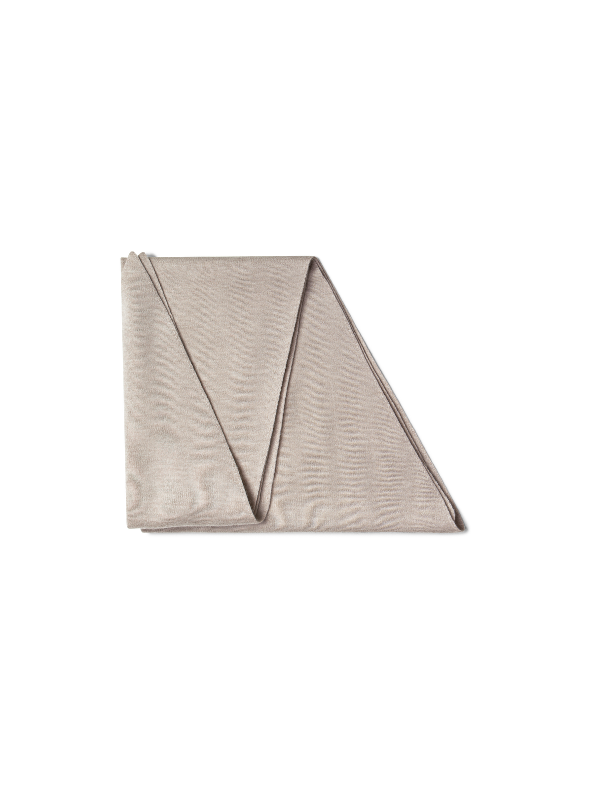 Designer Trapezoid Shaped Scarf from Cashmere Silk  - neutral - beige