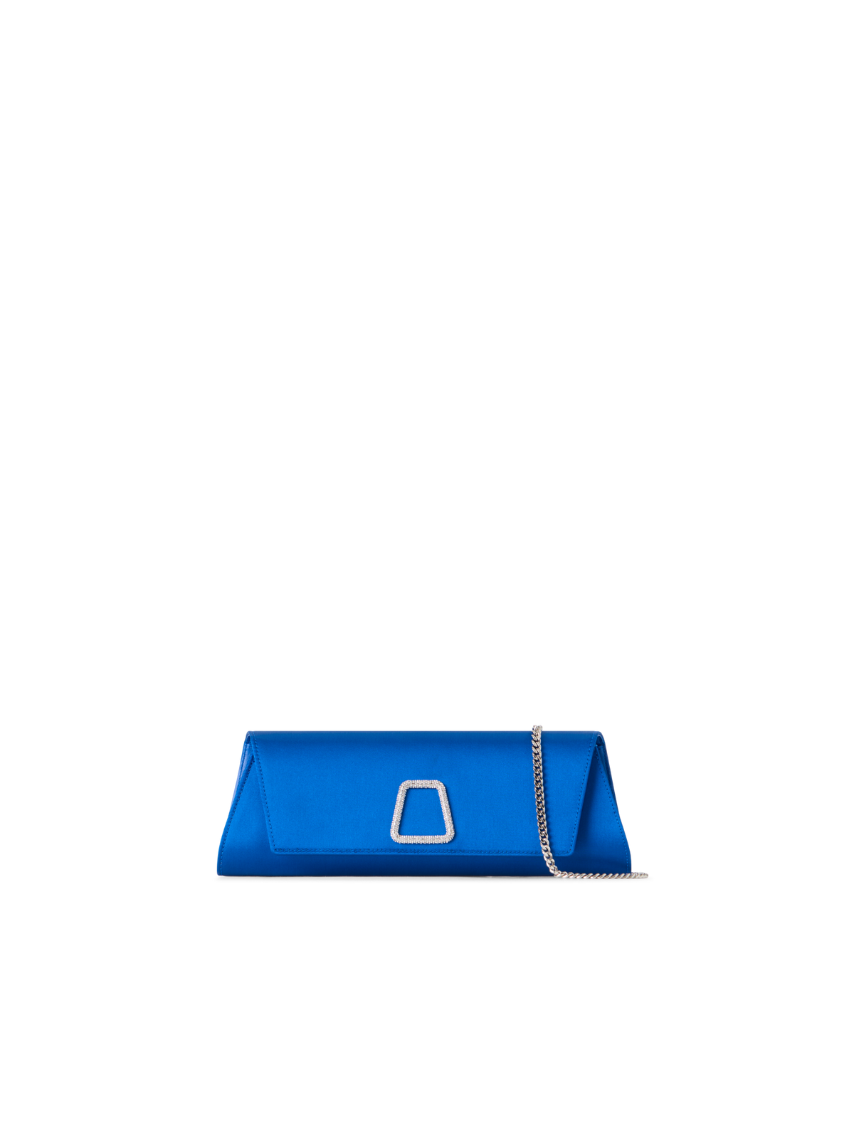 Designer Anouk Small Trapezoid Clutch - blue