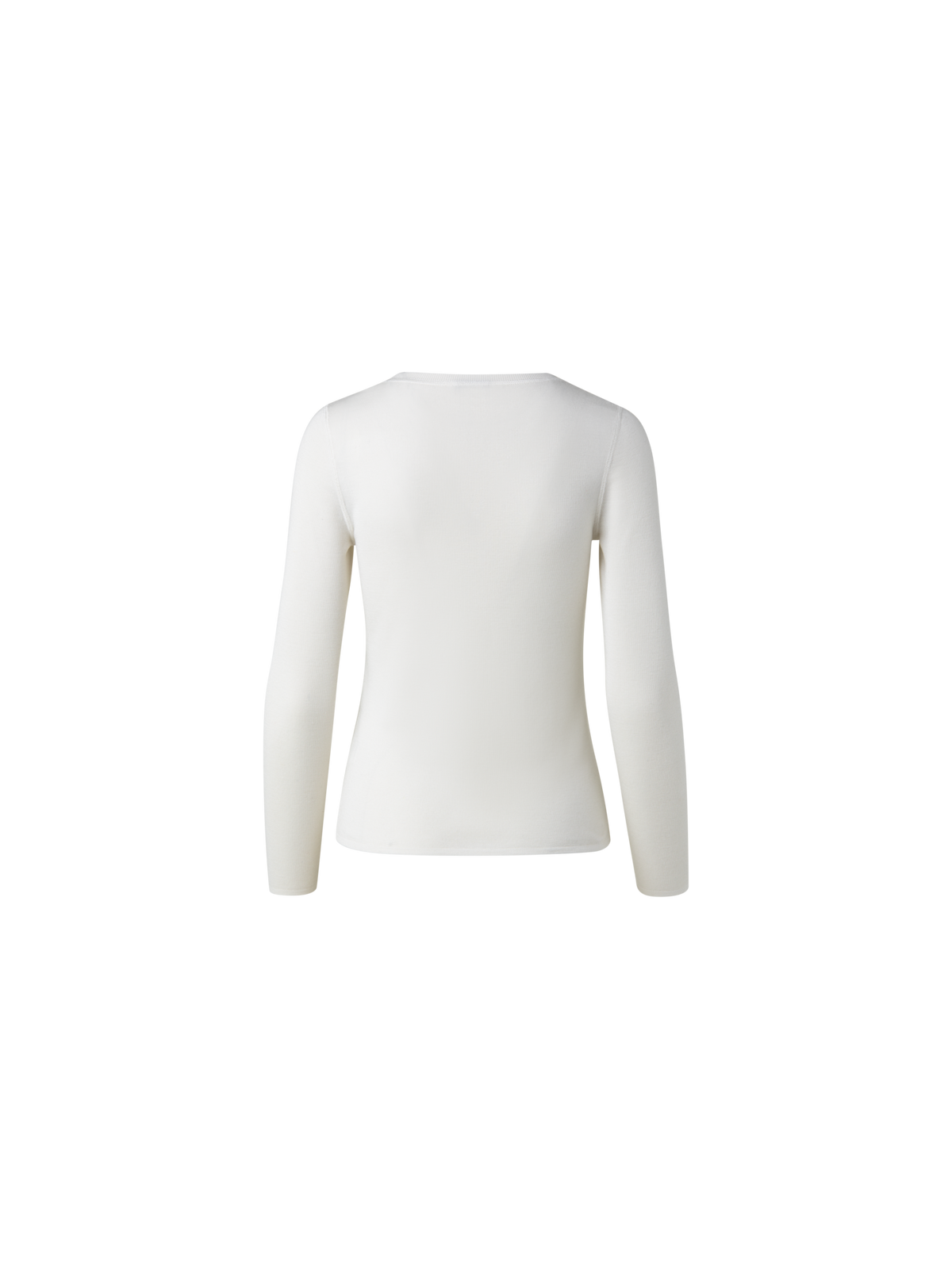 Designer Cashmere Silk Fitted Scoop-Neck Pullover