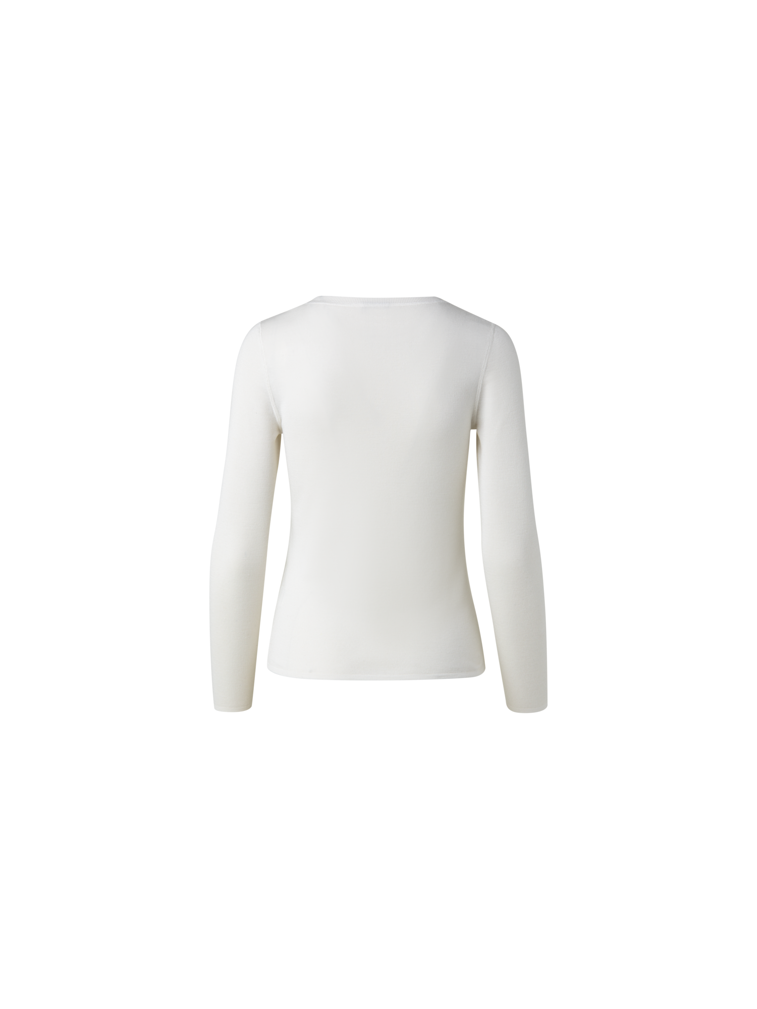 Designer Cashmere Silk Fitted Scoop-Neck Pullover