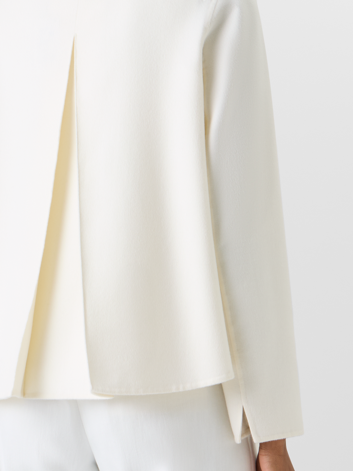 Designer Castro Jacket in Cashmere Double-Face - ecru #editorial