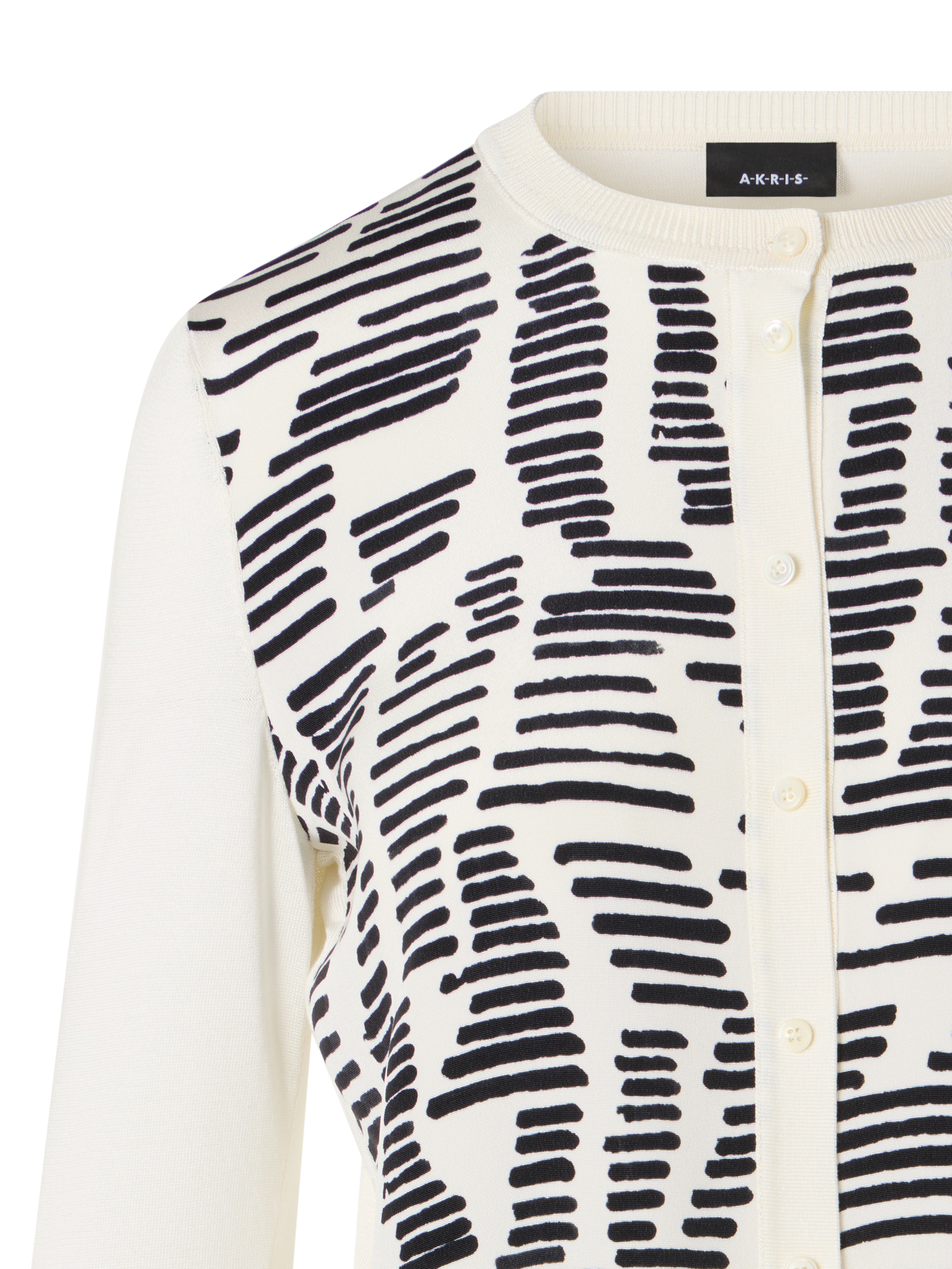 Designer Dance Movement Knit Cardigan - ecru