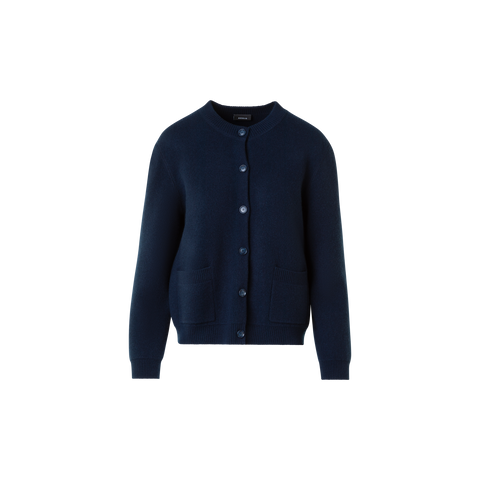 Relaxed Cardigan aus reinem Kaschmir Piqué