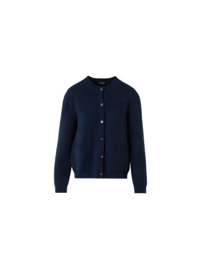 Designer Pure Cashmere Relaxed Cardigan - neutral - navy - blue