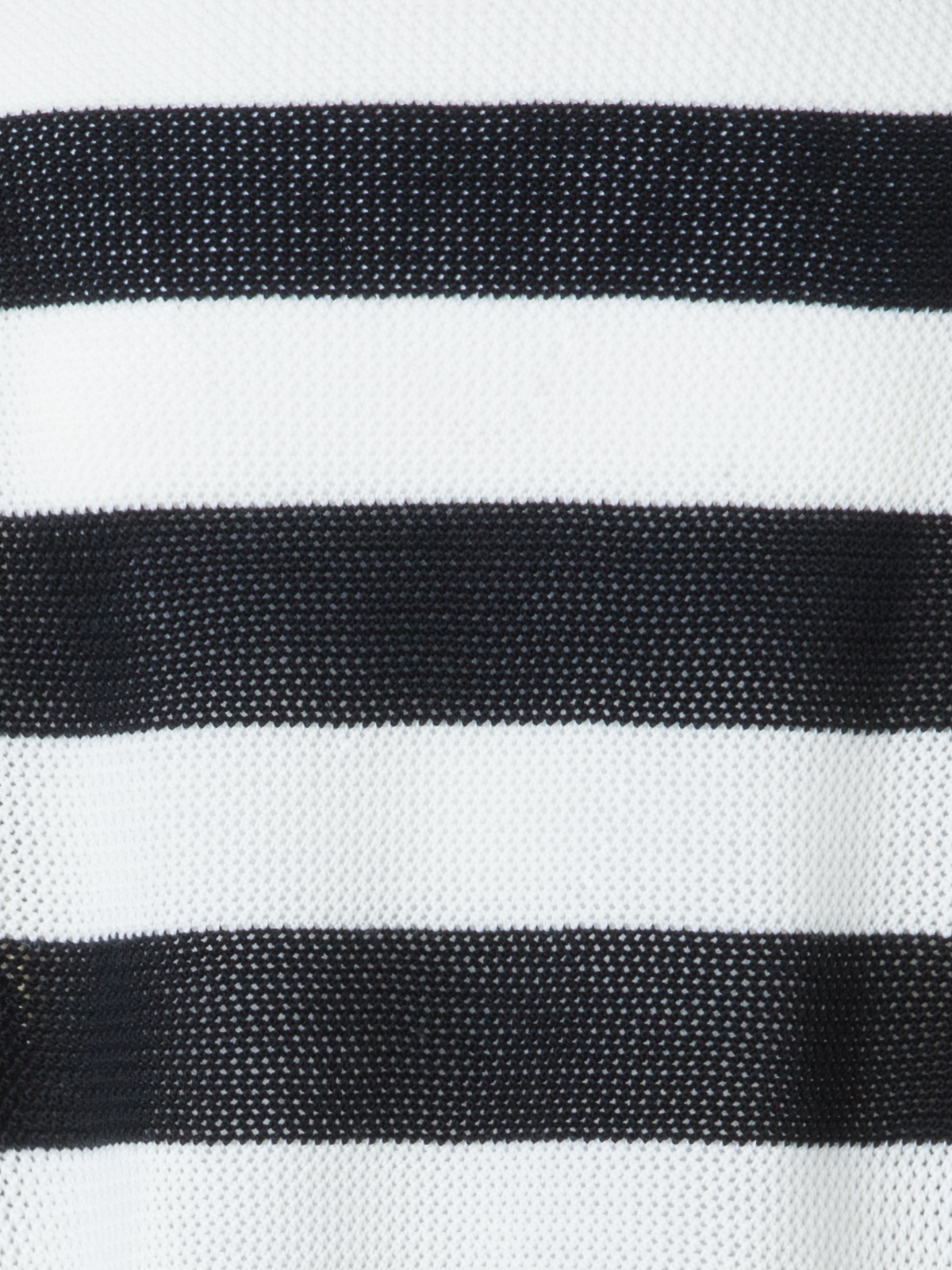 Designer Striped Cool Wool Mesh Sweater - black - neutral - multicolor - ecru - white