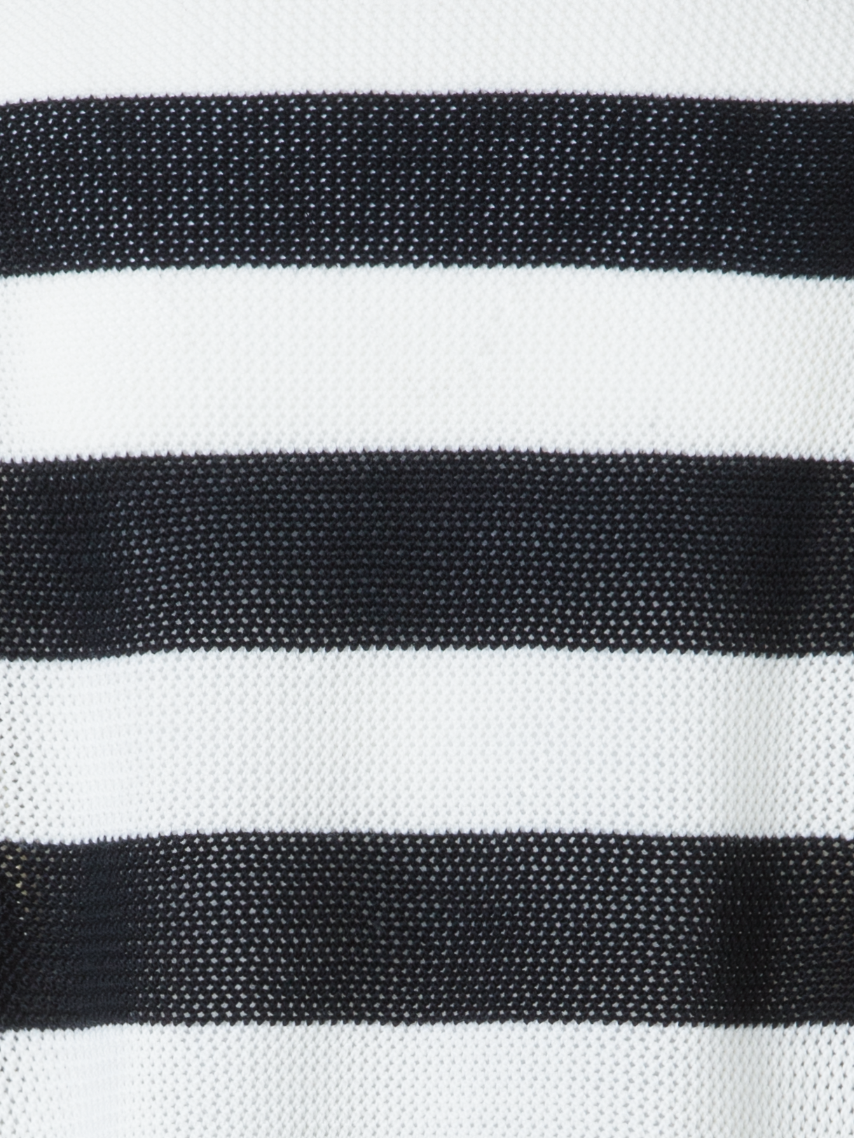 Designer Striped Cool Wool Mesh Sweater - black - neutral - multicolor - ecru - white