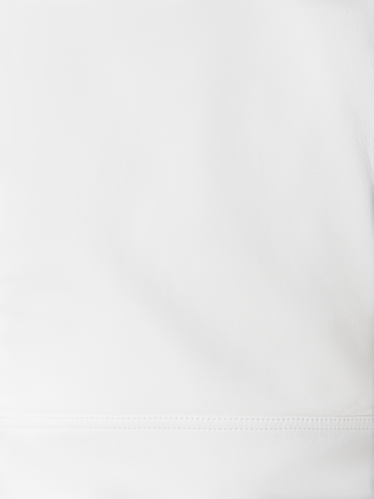 Designer Fitted Biker Style Leather Gilet - neutral - ecru - white