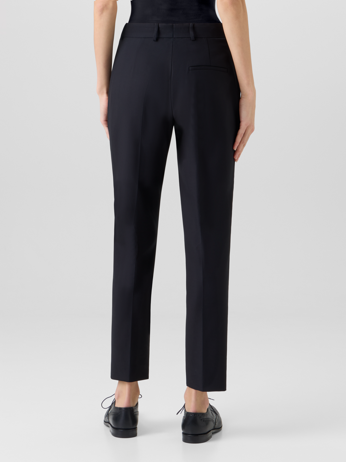 Designer Flavin Pants in Cotton Gabardine - black #editorial