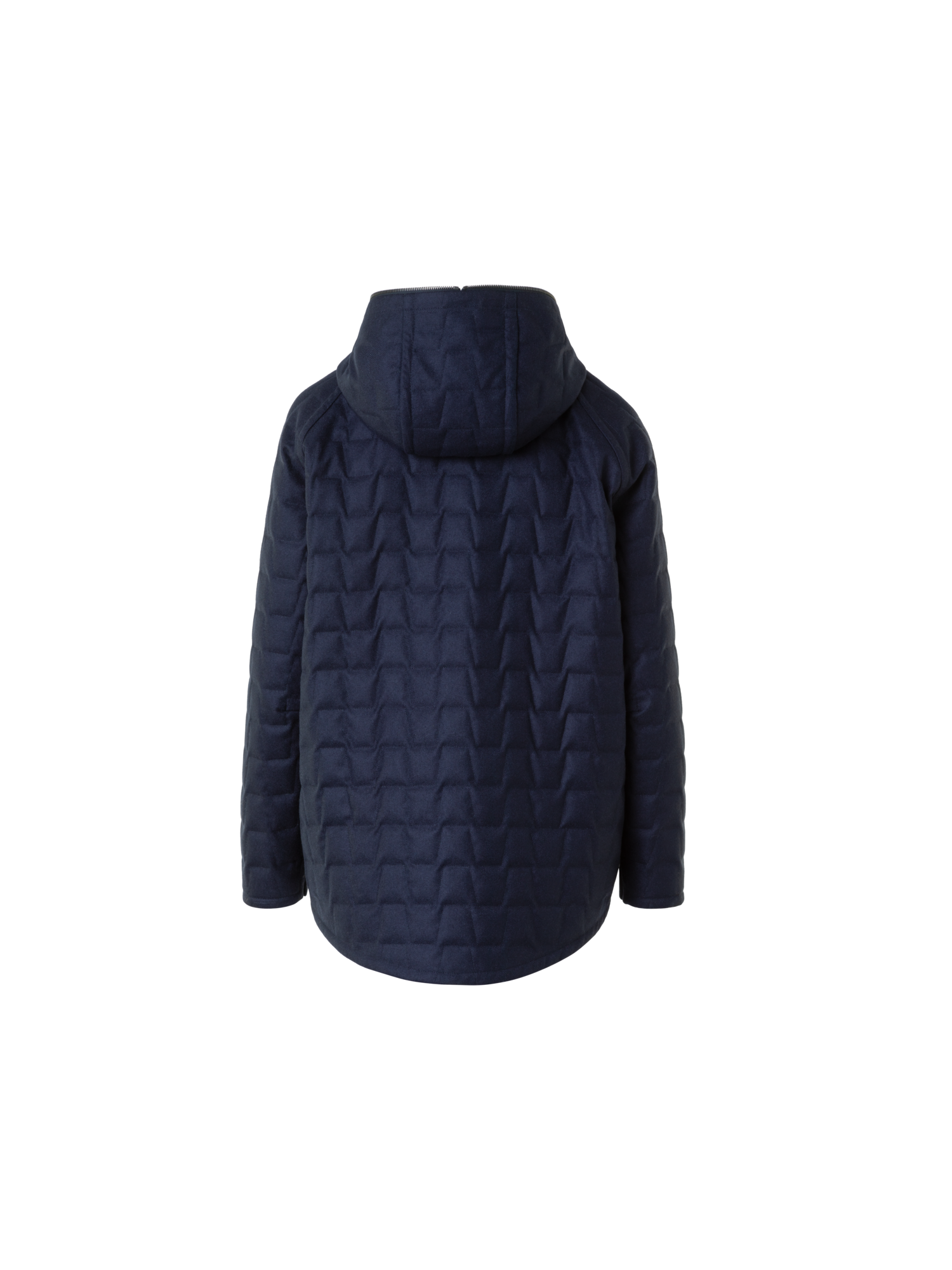 Designer Reversible Quilted Storm-System® Hooded Jacket - neutral - navy - blue