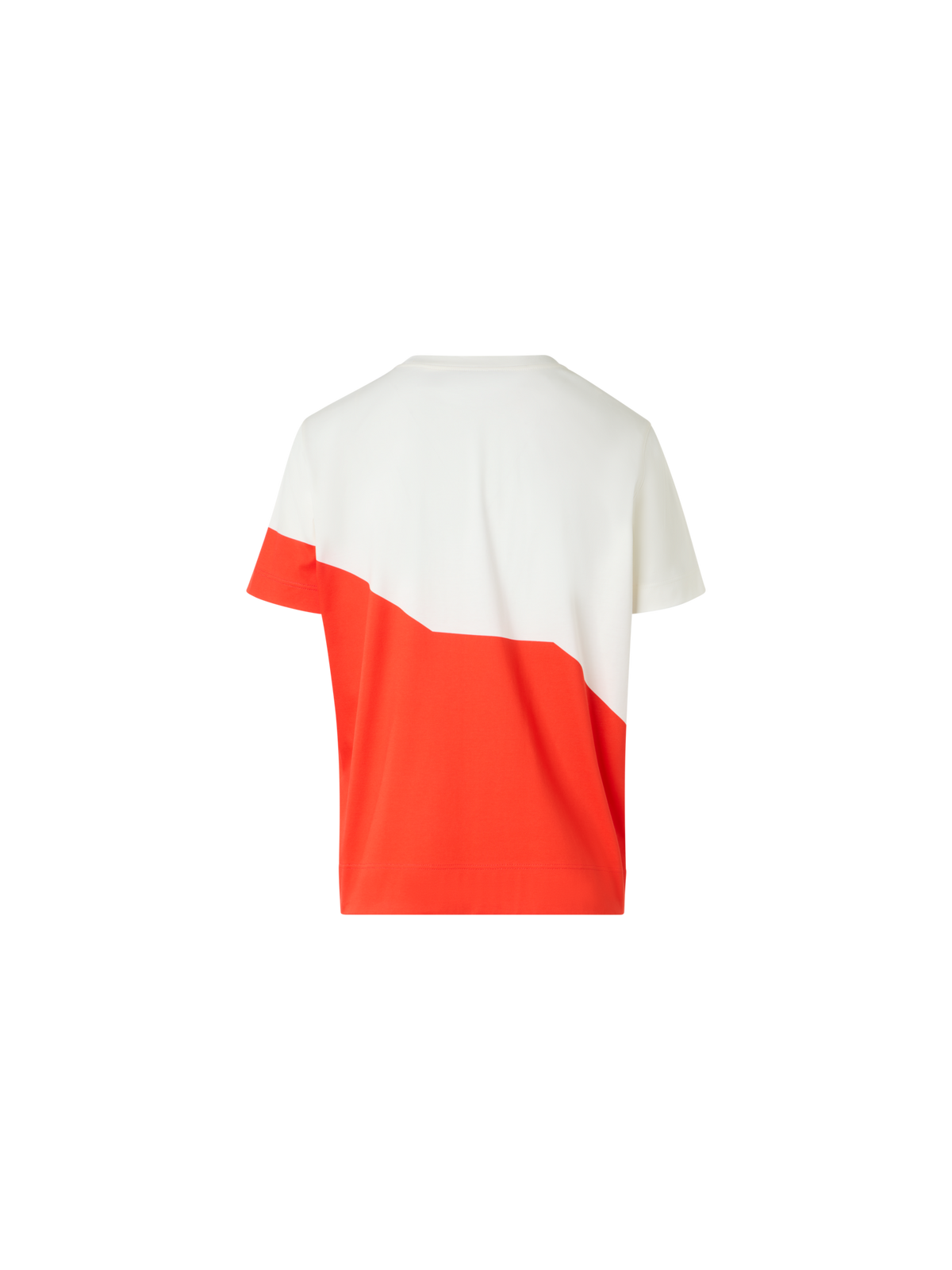 Designer Relaxed Cotton T-Shirt with Polygon Print - multicolor